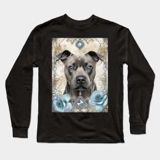 Vintage Staffy Long Sleeve T-Shirt